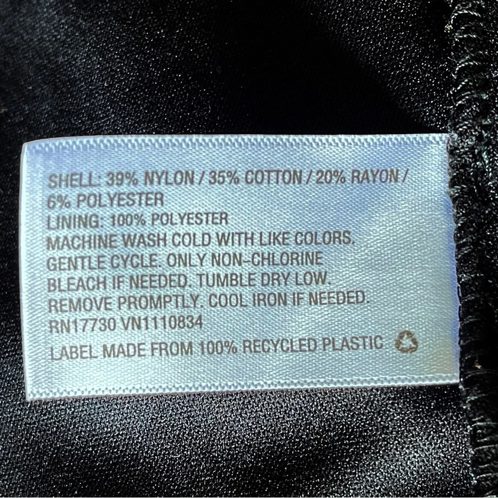 ⛔️SOLD⛔️ XHILARATION Sleeveless Floral Lace Midi Dress Black & White Sz Large - Picture 12 of 14